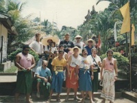 IDN Bali 1990OCT WRLFC WGT 019  Group photo time. : 1990, 1990 World Grog Tour, Asia, Bali, Date, Indonesia, Month, October, Places, Rugby League, Sports, Wests Rugby League Football Club, Year